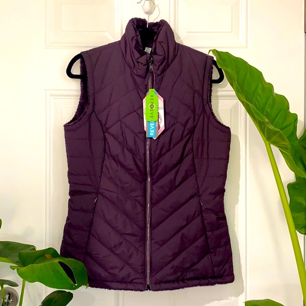 Reversible purple vest, NWT